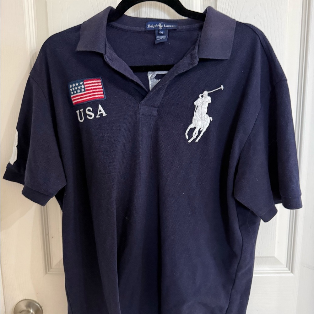 Polo by Ralph Lauren Men's Navy Blue Polo Shirt